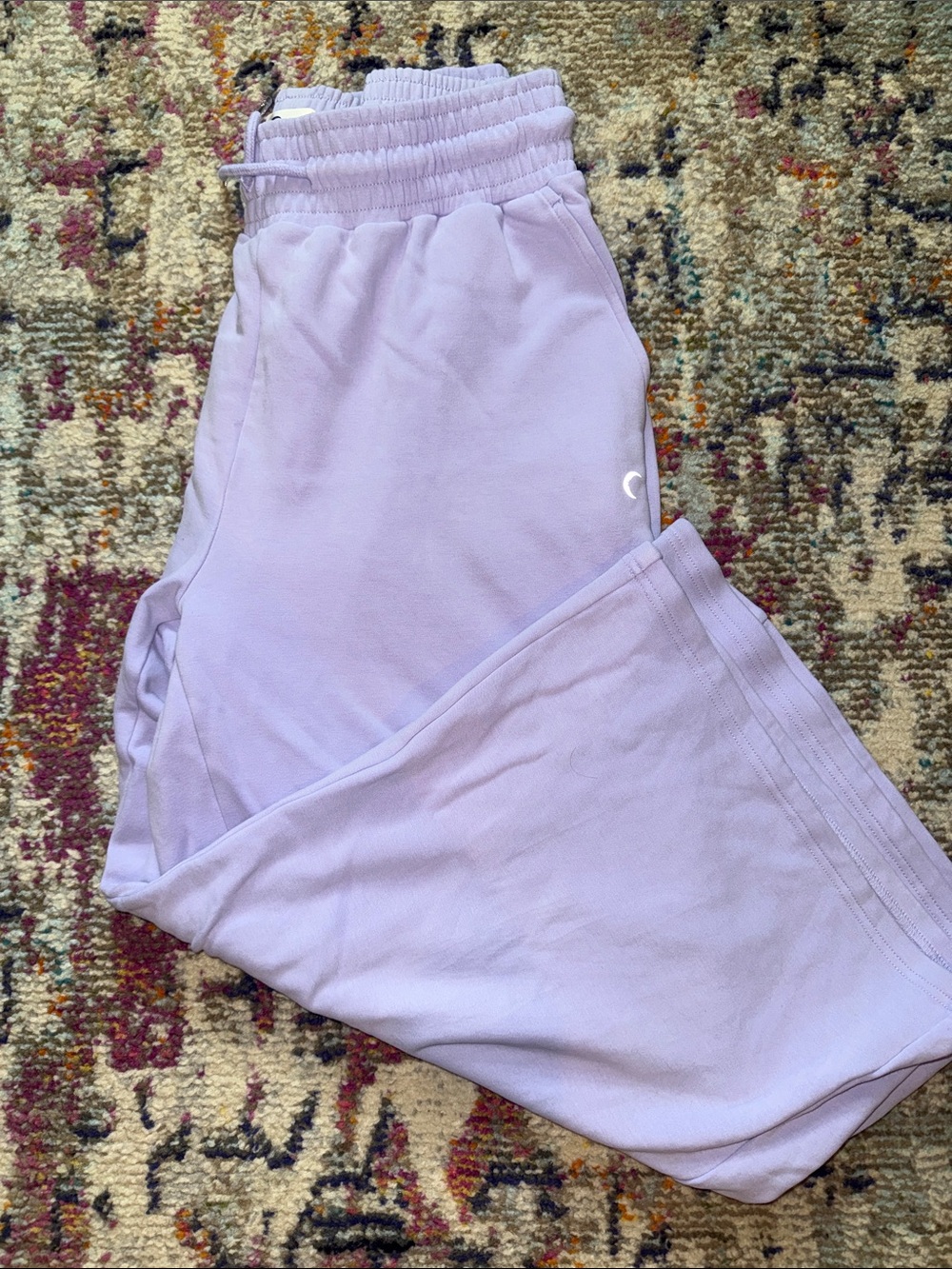 Zyia Lavender Crop Wideleg Sweatpants